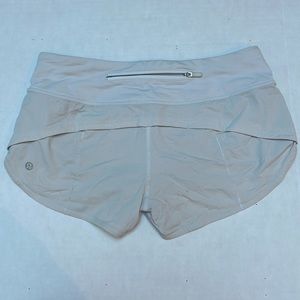 Lululemon women’s size 4 white running shorts used